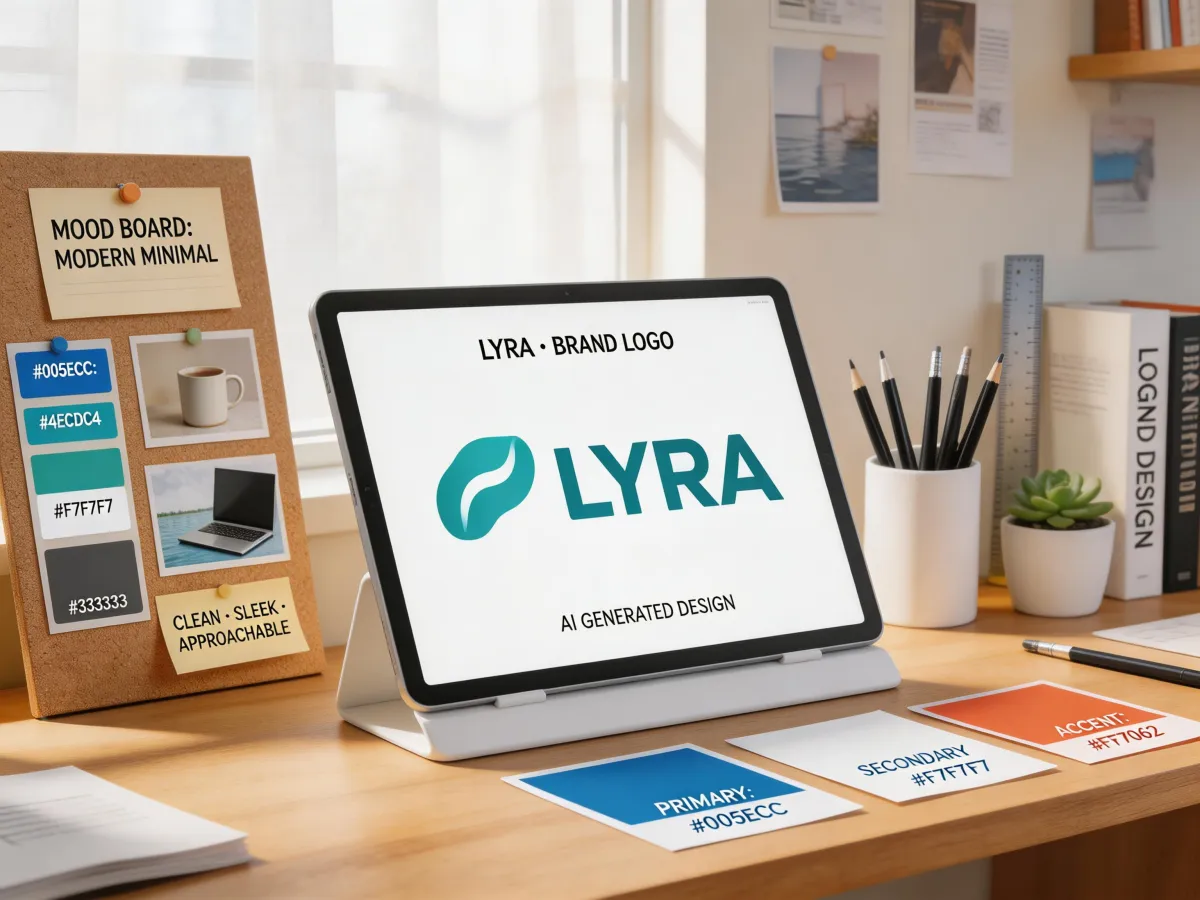 AI Logo Generator — Multi-Concept Output: Get 4-8 unique logo concepts per generation. Each one explores a different visua