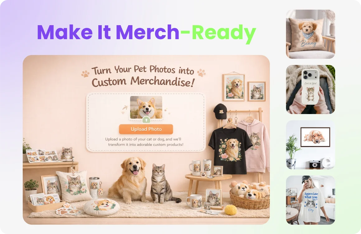 Merch-ready artwork generation with style control and print-safe output