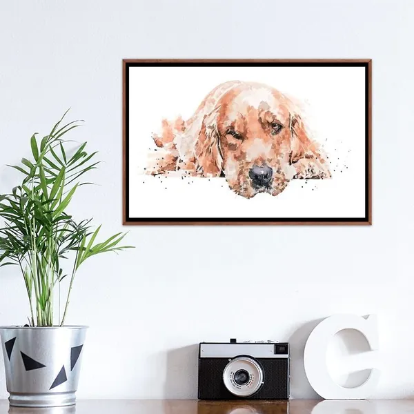 Wall Art watercolor dog