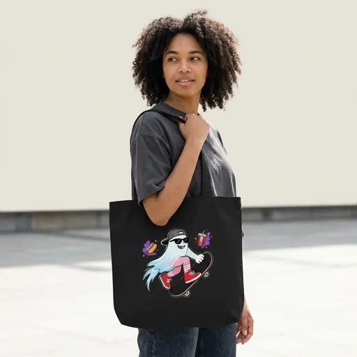 Rad Phantom Skater | Eco Tote Bag | Econscious EC8000 preview image
