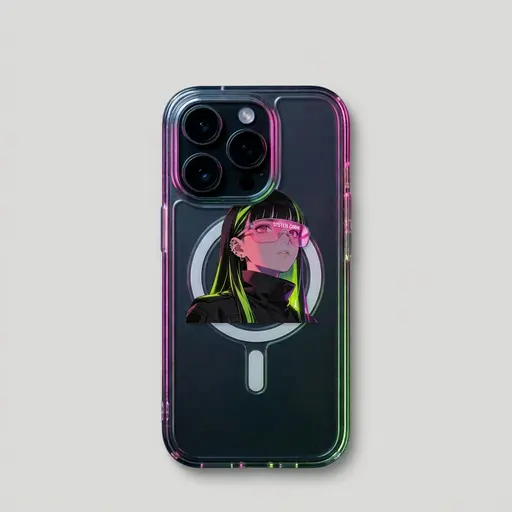 Neon Glitch Sovereign | Clear Case for iPhone® preview image