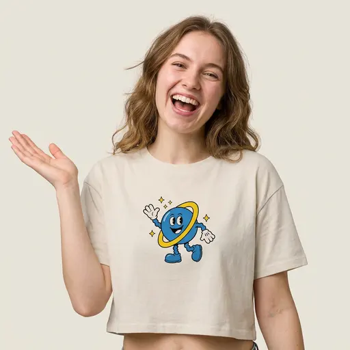Cosmic Swing Mascot | Women's Crop Top | AS Colour 4062 preview image