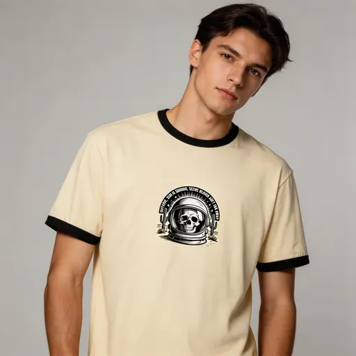 Celestial Desert Memento | Unisex Ringer T-Shirt | Next Level 3604 preview image