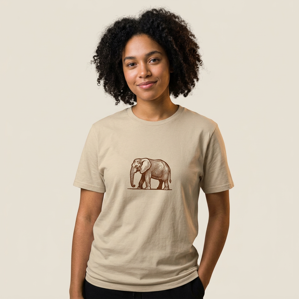 Parallel Pachyderm Linocut