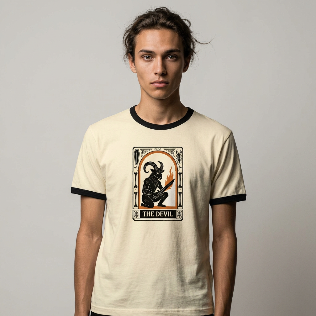 Arcane Linocut: The Devil