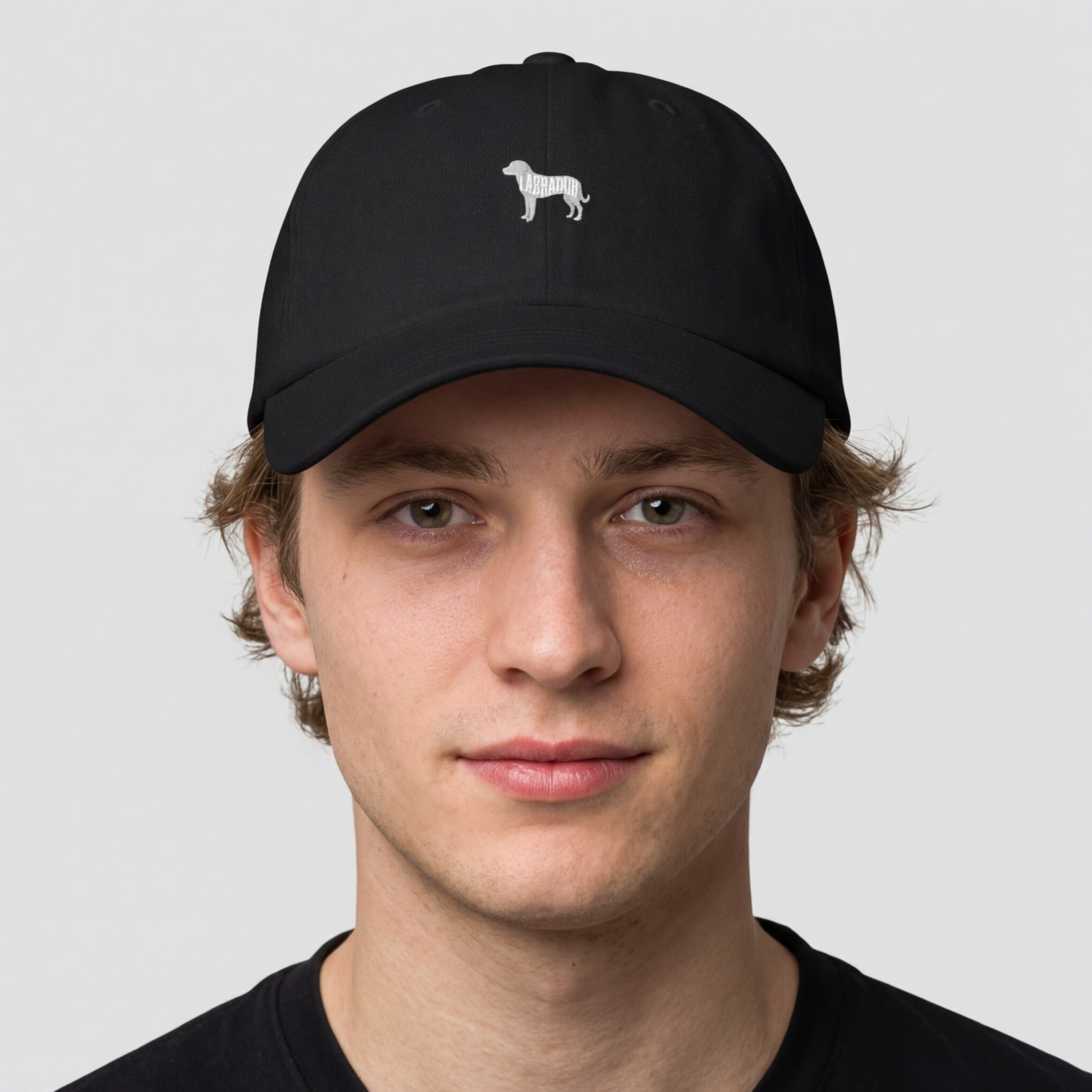 Typographic Labrador Silhouette