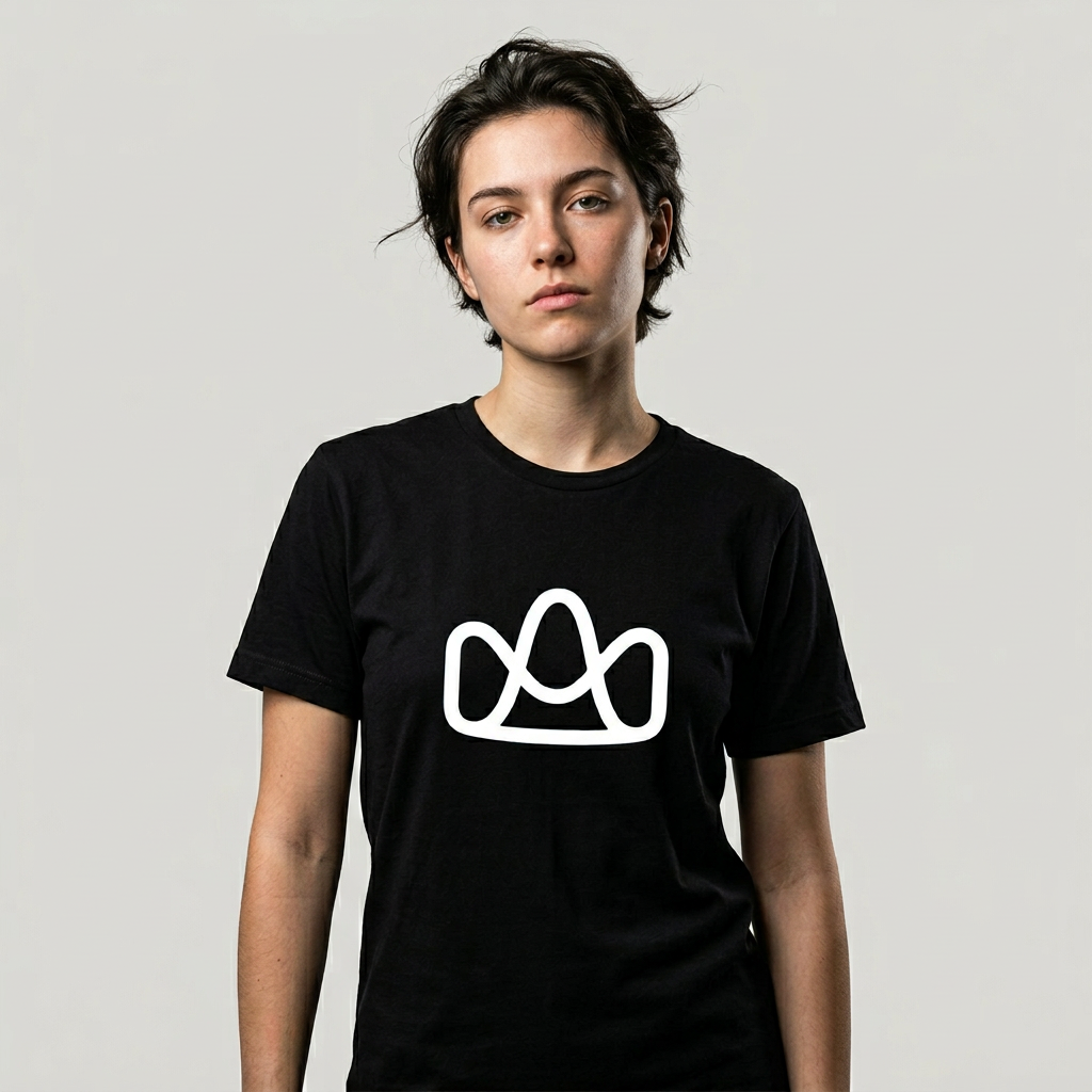 Geometric Peak Line Art