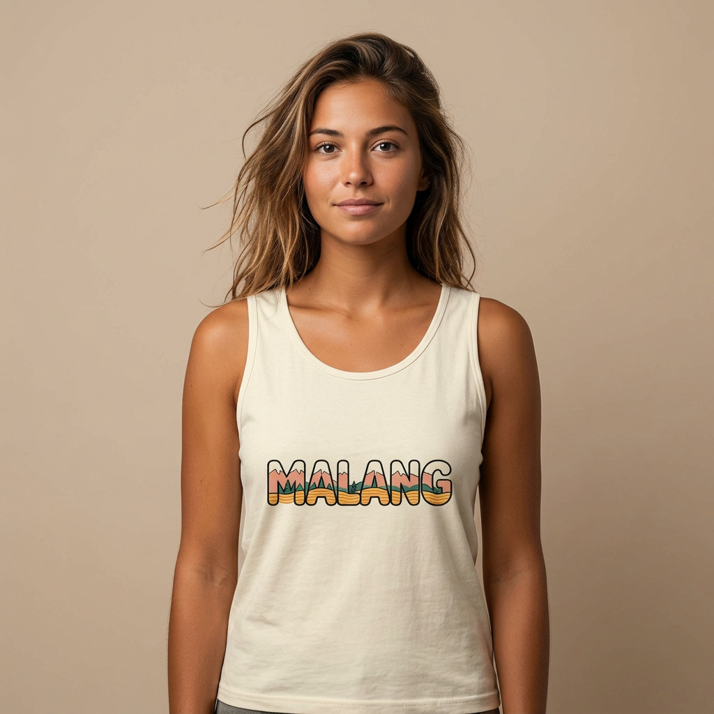 Malang Retro Mountain Wordscape