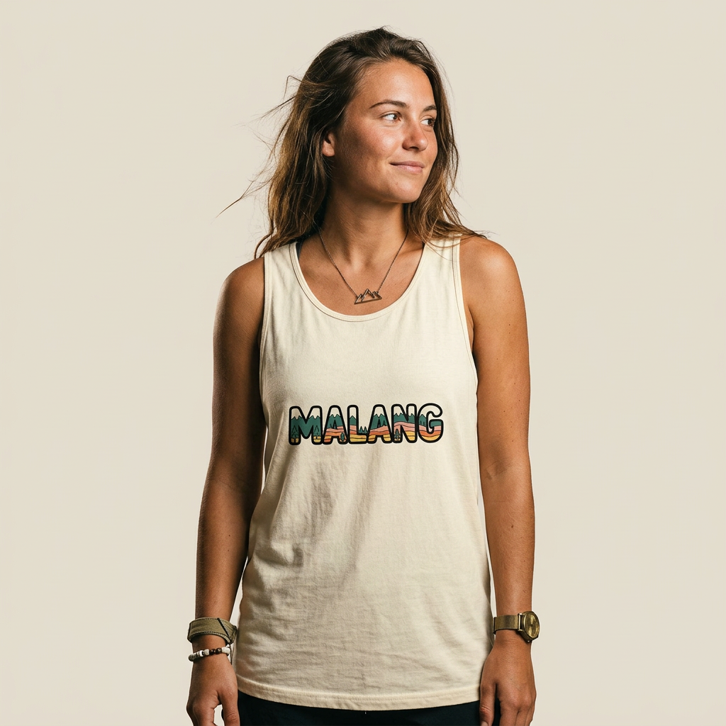 Malang Retro Mountain Typography