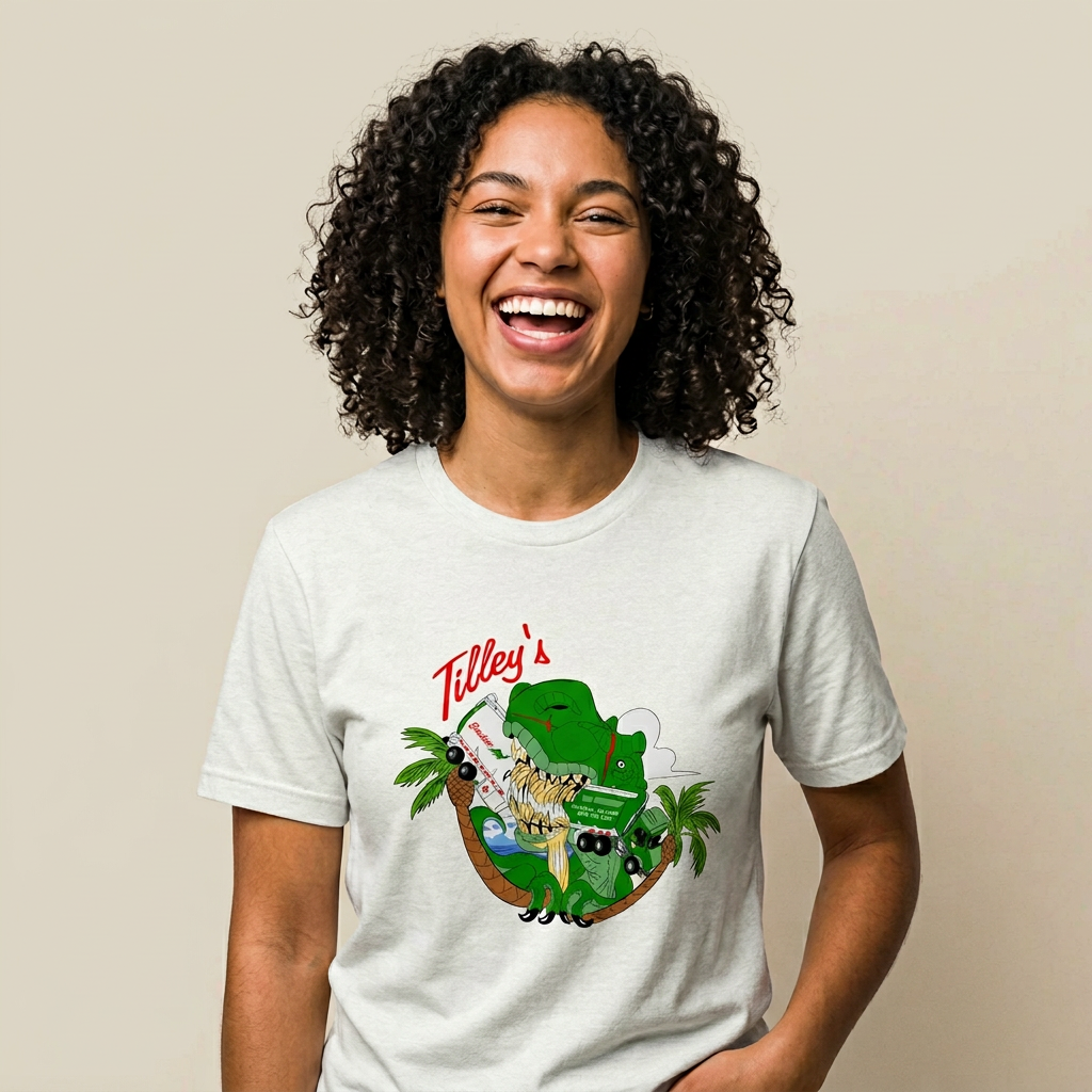 Tilley's T-Rex Truck Print