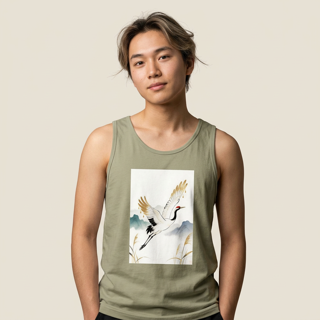 Celestial Crane's Golden Flight