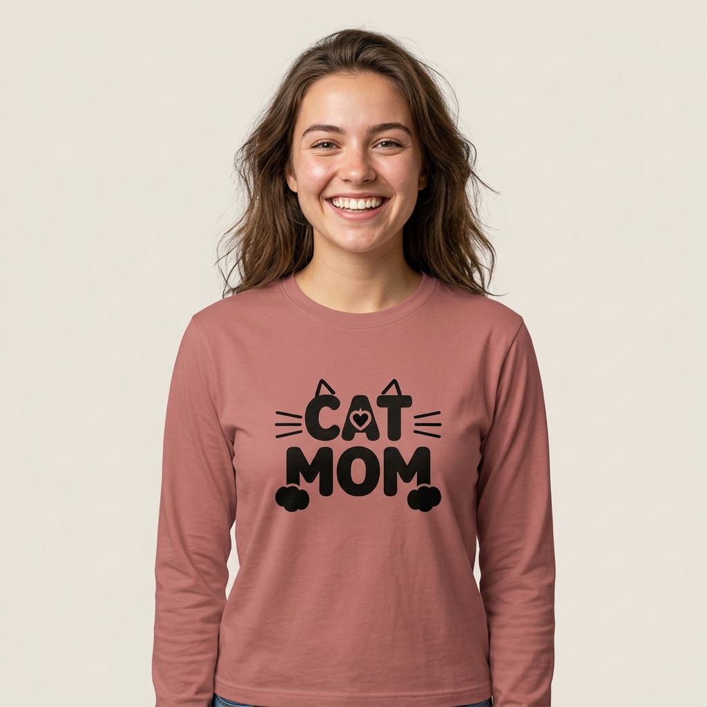 Purrfectly Minimalist Cat Mom