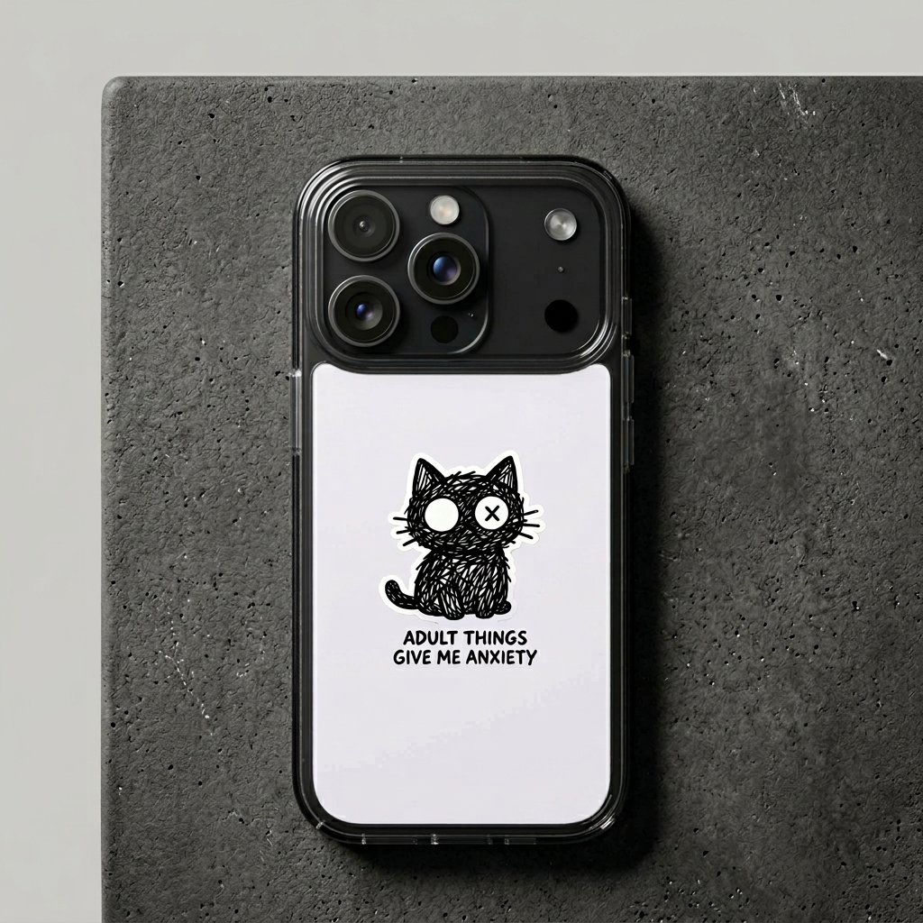 The Anxious Scribble Cat