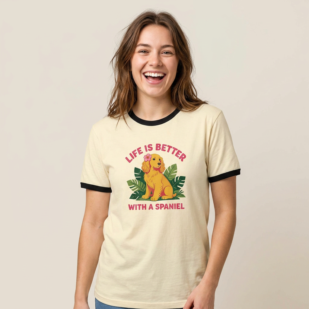 Golden Spaniel Tropical Retro