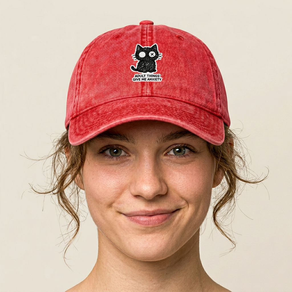 Anxious Scribble Cat Sticker