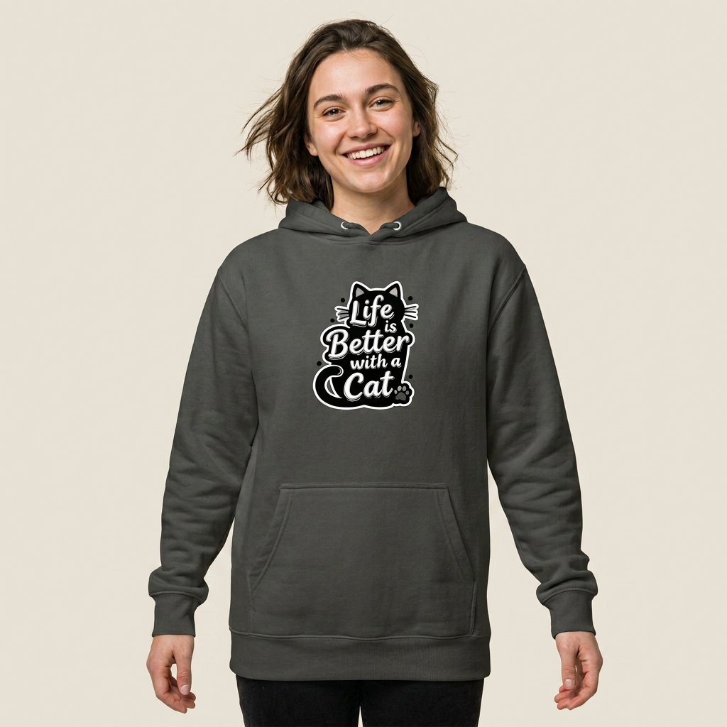 Monochrome Whiskers Sticker