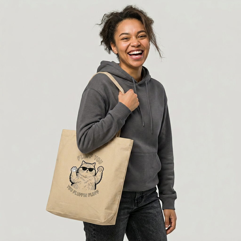 Defiant Fluff Monochrome Emblem