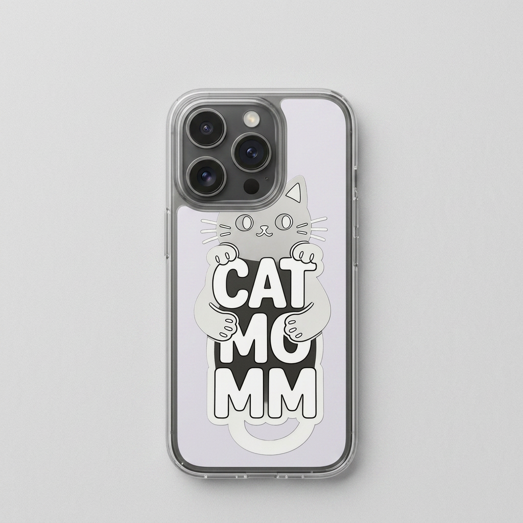 Monoline Cat Mommy
