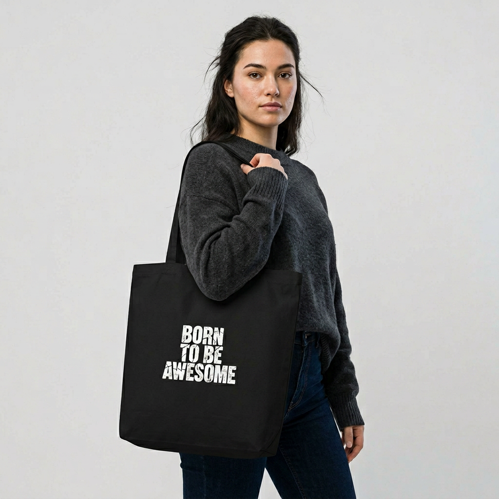 Born to Be Awesome Distressed Statement