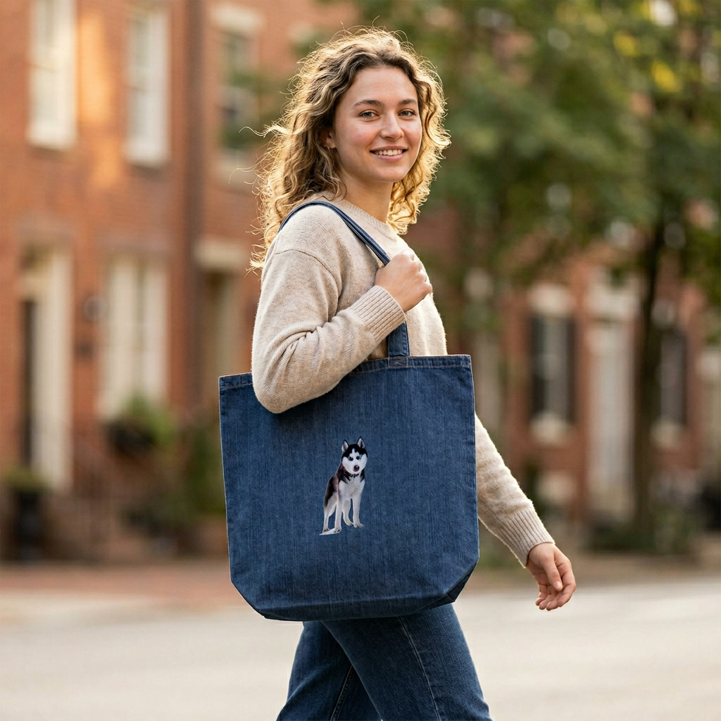 Majestic Blue-Eyed Husky