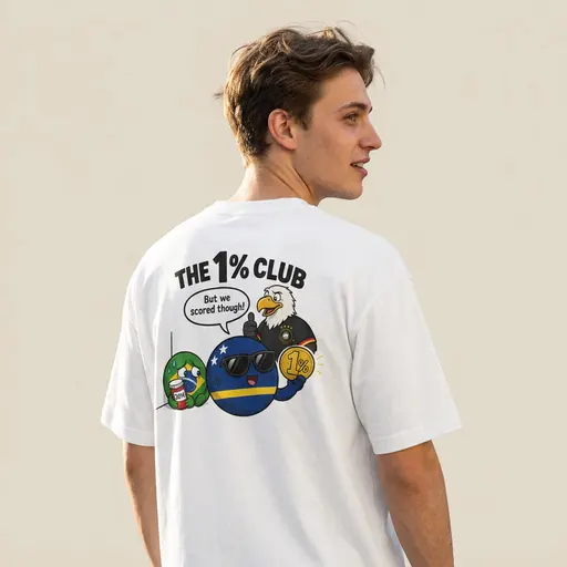 The 1% Club Football Meme | Men's Box Tee | Cotton Heritage MC1087 preview image